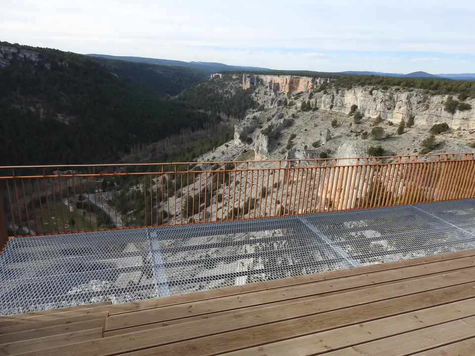 Imagen del nuevo balcón del Mirador de 'La Galiana'