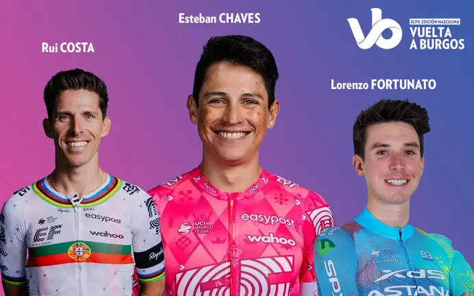 Rui Costa, Esteban Chaves y Lorenzo Fortunato