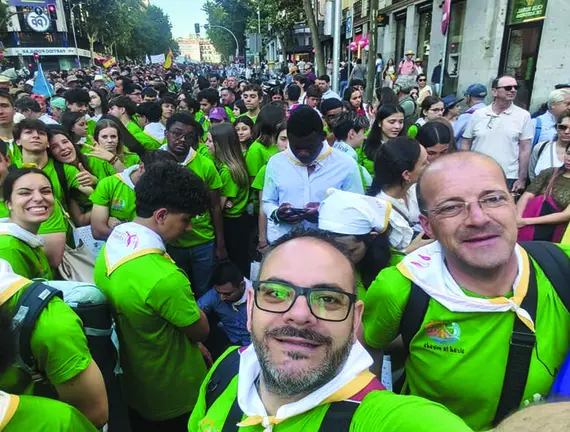 Vecinos de la comarca presentes en la gran velada dedicada al Papa Le&oacute;n XIV. en Madrid