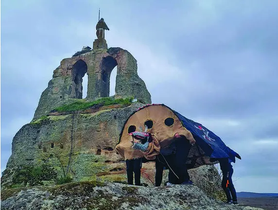 Salida de la Tarasca en Hacinas. Una de las localidades con mejor calidad del cielo