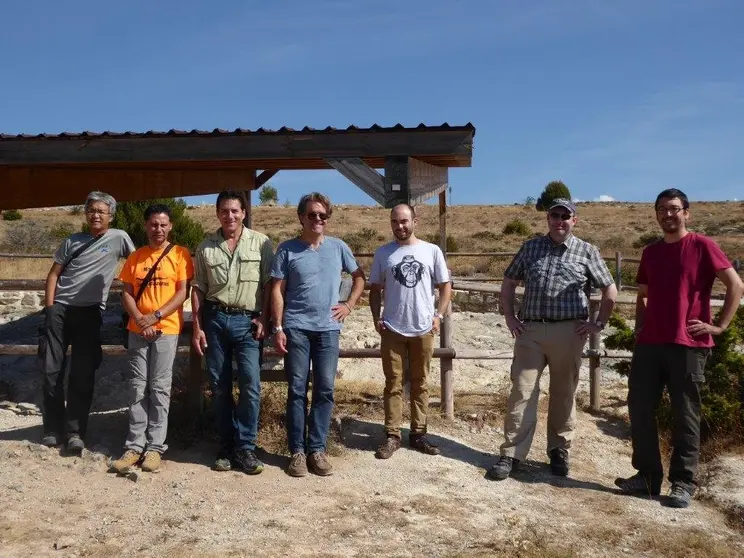 Sereno Rauhut Barret Shibata Fortuny Adán Pérez García y Fidel Torcida en Quintanilla de las Viñas (1)