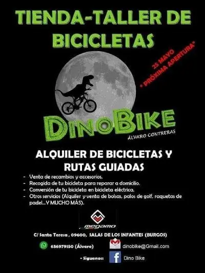 CARTEL DE DINO BIKE