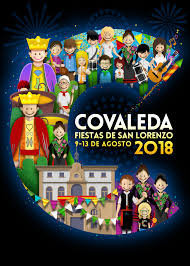 Foto del cartel de fiestas de Covaleda en 2018