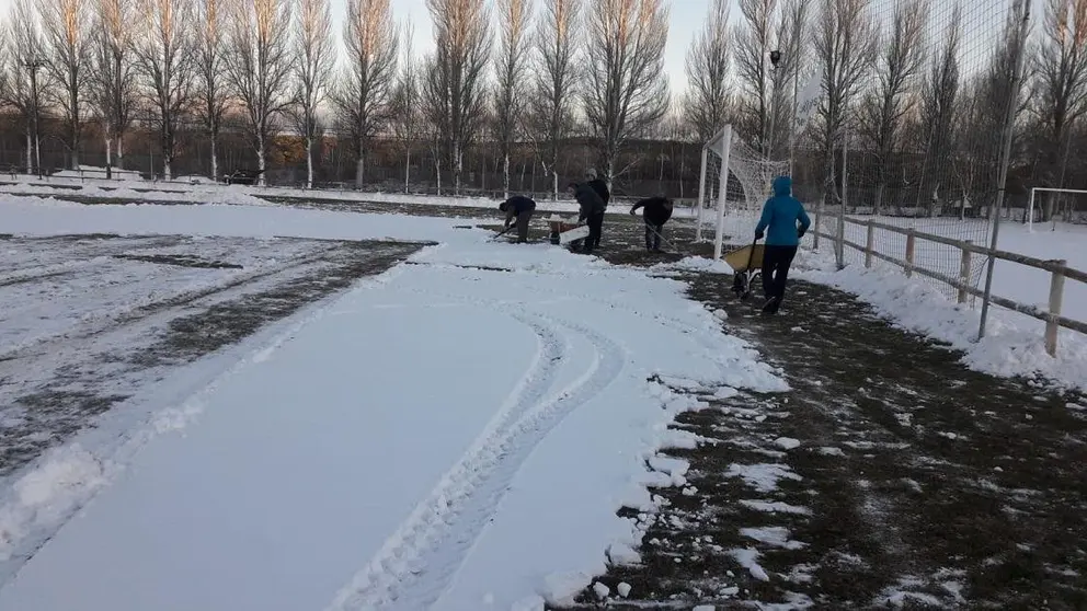 campo con nieve