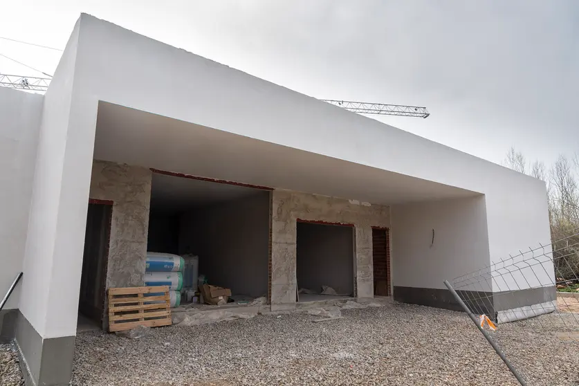 Estado actual de las obras del centro de salud. Fotografía: Beatriz Montero