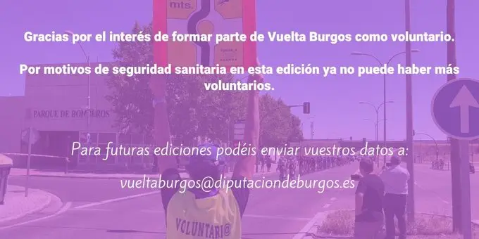 voluntarios vuelta a burgos