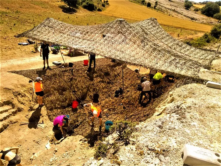 Trabajos en el yacimiento de Torrelara. Foto: Mayka Ramos