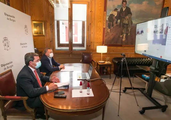 Rueda de prensa Presidente y Vicepresidente de la diputación. César Rico y Lorenzo Rodríguez