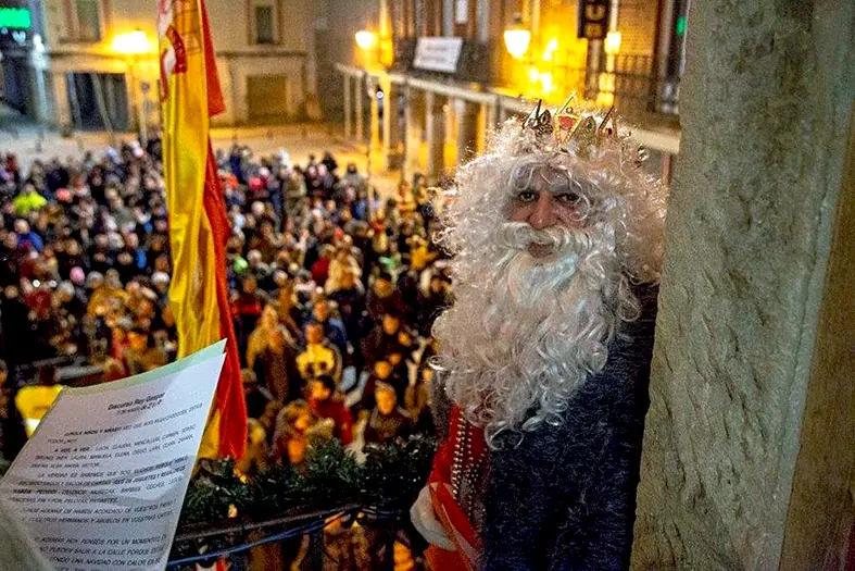 Celebración de la Navidad en Salas antes de la llegada del Covid-19