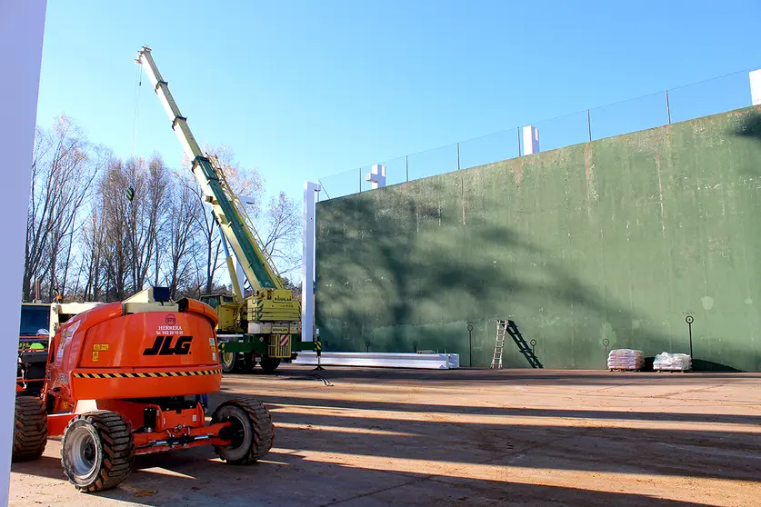 Imagen de las obras en Araúzo de
Miel