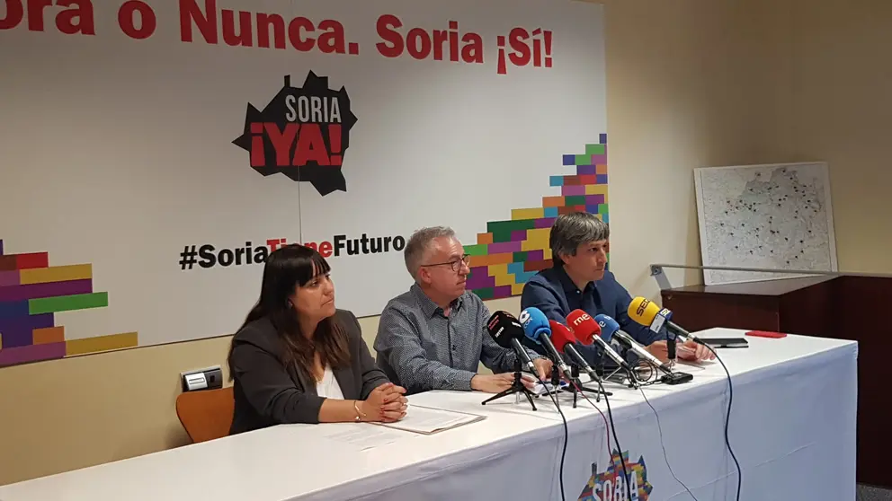 Rueda de prensa procuradores Soria ¡YA!