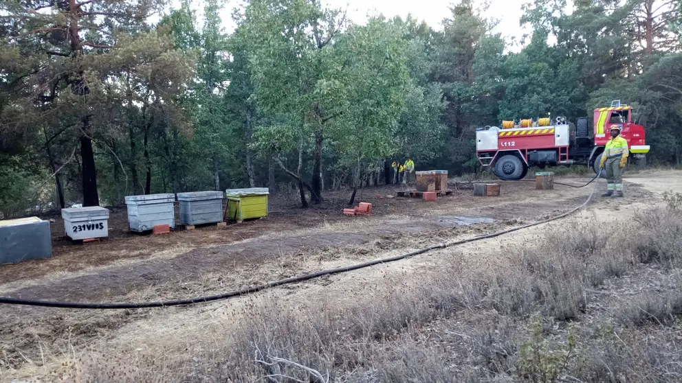 Incendio en San Leonardo