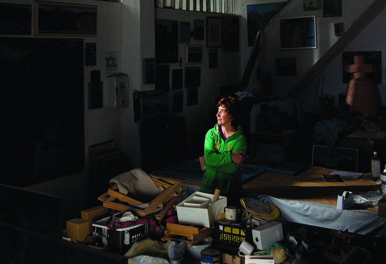 María Jose Castaño en su estudio
