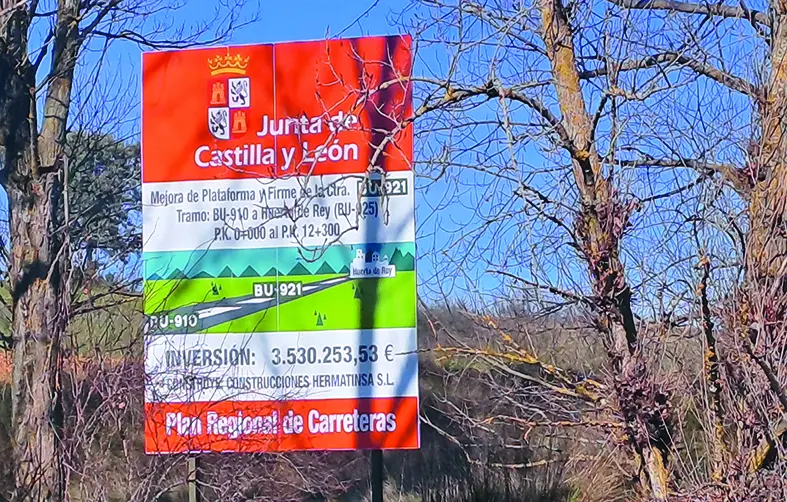 Carretera Huerta de Rey y Araúzo