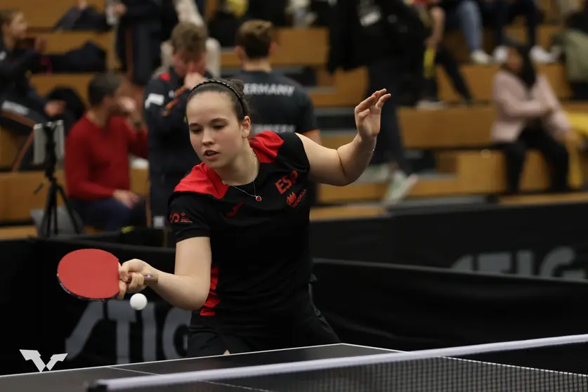 María Berzosa con la selección española en Francia