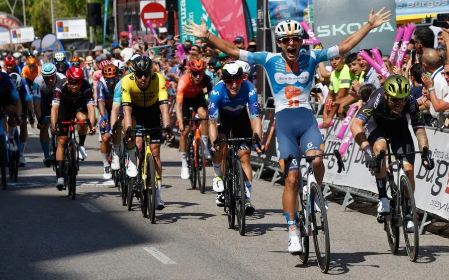 Pavel Bittner se impone al sprint en la llegada a Burgos