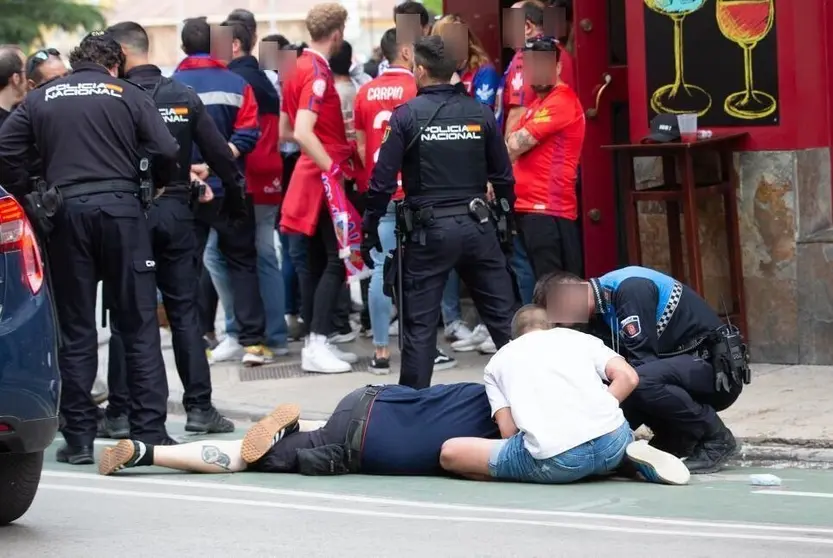 Imágenes de la agresión