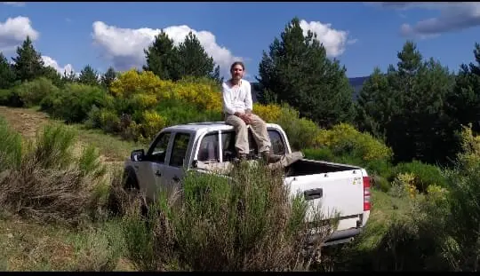 JULIO EN LA FURGONETA