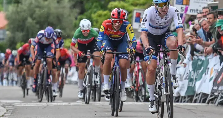 Lorena Wiebes entrando en Meta / Diputación de Burgos