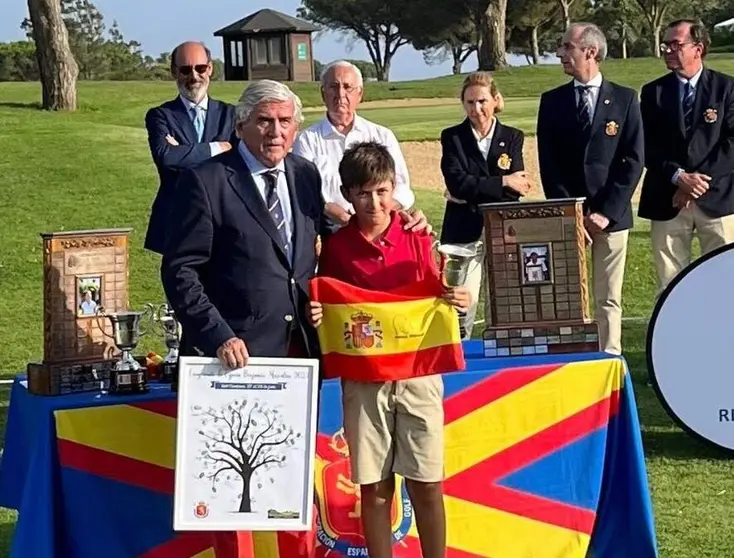 Enzo Jiménez tras ganar el Campeonato de España Benjamín
