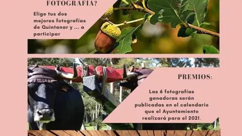Cartel del I Concurso Fotográfico "Quintanar Actual"
