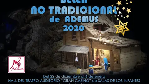 Cartel del belén no tradicional de Ademus