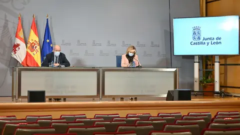 Rueda de prensa del Vicepresidente y la Consejera de Sanidad