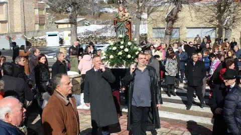 Procesión de San Blas en San Leonardo en años anteriores