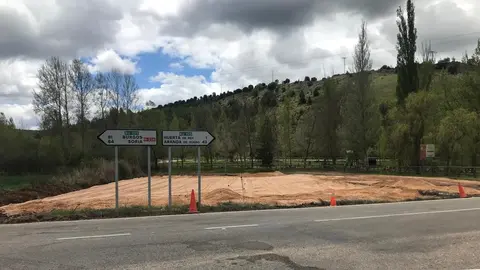 Vista de la ubicación del Área de Autocaravanas de Huerta de Rey