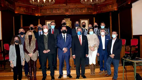 Integrantes de la reunión del Consejo Rector del Camino en El Burgo de Osma.