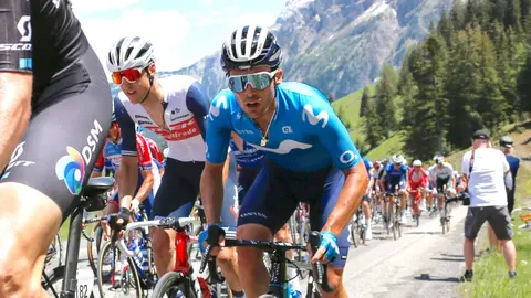 Tour de Suisse 2021 - 85th Edition - 5th stage Gstaad - Leukerbad 175,2 km - 10/06/2021 - Gonzalo Serrano (ESP - Movistar Team) - photo Heinz Zwicky/BettiniPhoto©2021