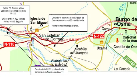 Desvios en A-11 21-X-2022