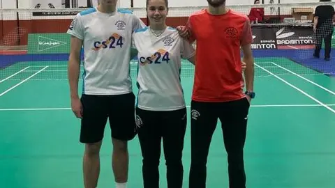 Javier, Daniela y Victor