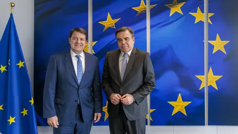 Fernández Mañueco con el Vicepresidente de la Comisión Europea