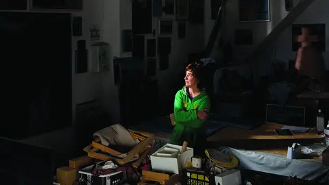 María Jose Castaño en su estudio