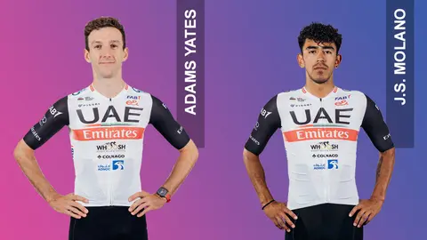 Adams Yates y Juan Sebastián Molano