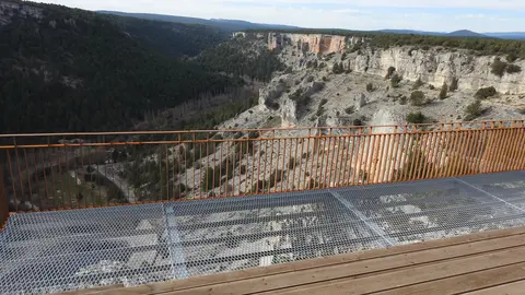 Imagen del nuevo balcón del Mirador de 'La Galiana'