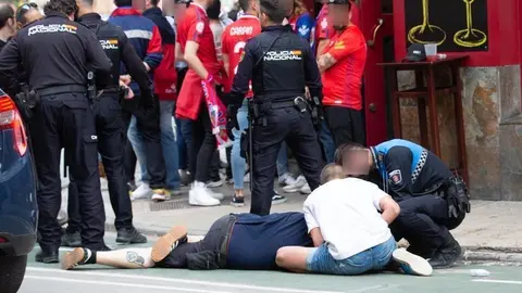 Imágenes de la agresión