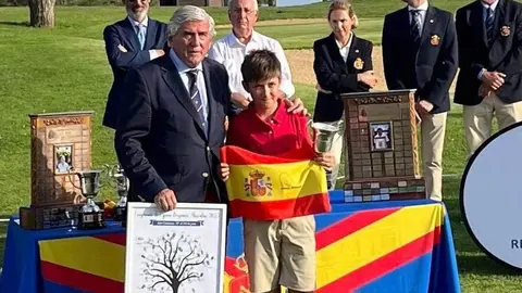 Enzo Jiménez tras ganar el Campeonato de España Benjamín