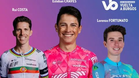 Rui Costa, Esteban Chaves y Lorenzo Fortunato