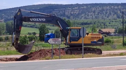 Arrancan las obras de mejora de la intersección de la N-234 con el polígono de Cabrejas del Pinar