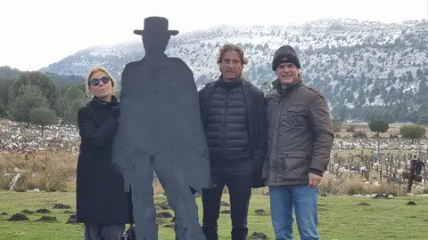 Guiditta Simi, la hija de Sad Hill, visita la comarca del Arlanza para avanzar en la musealización del nuevo centro
