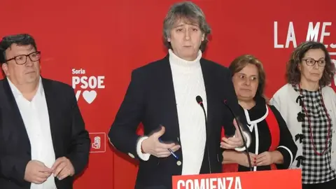 El candidato del PSOE, Carlos Martínez, visita este martes 17 parte de la comarca de Pinares, entre Quintanar y Covaleda