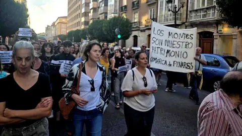 Revenga recoge el testigo de la manifestación contra la política por los incendios que sacó a la calle a centenares de personas en Burgos