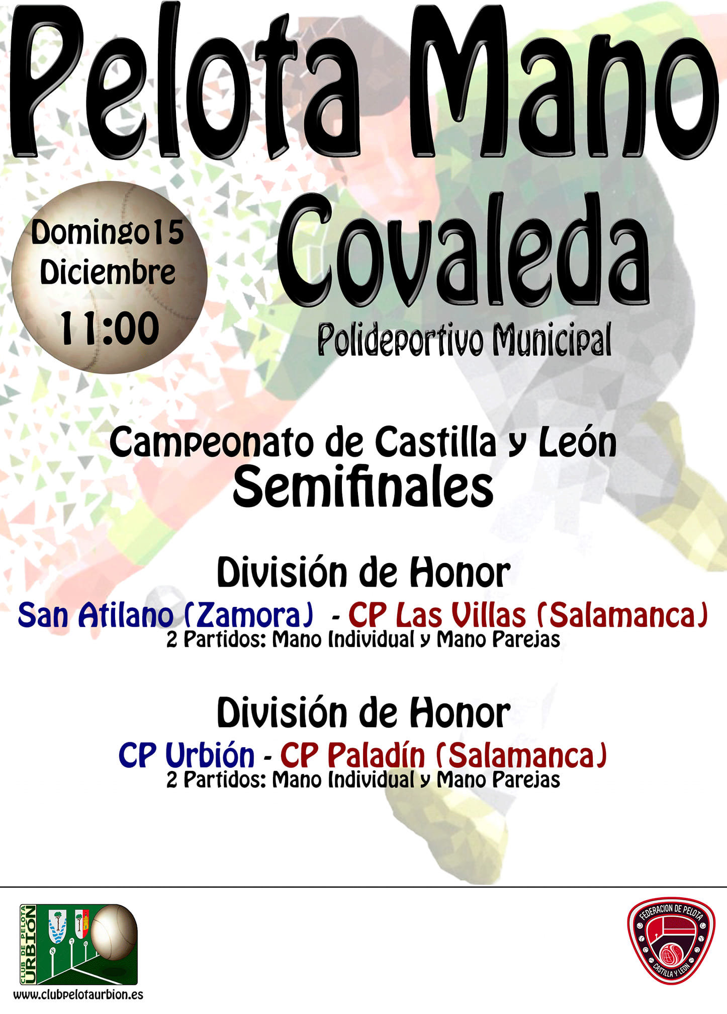Covaleda acogerá las semifinales de Castilla y León de pelota a mano