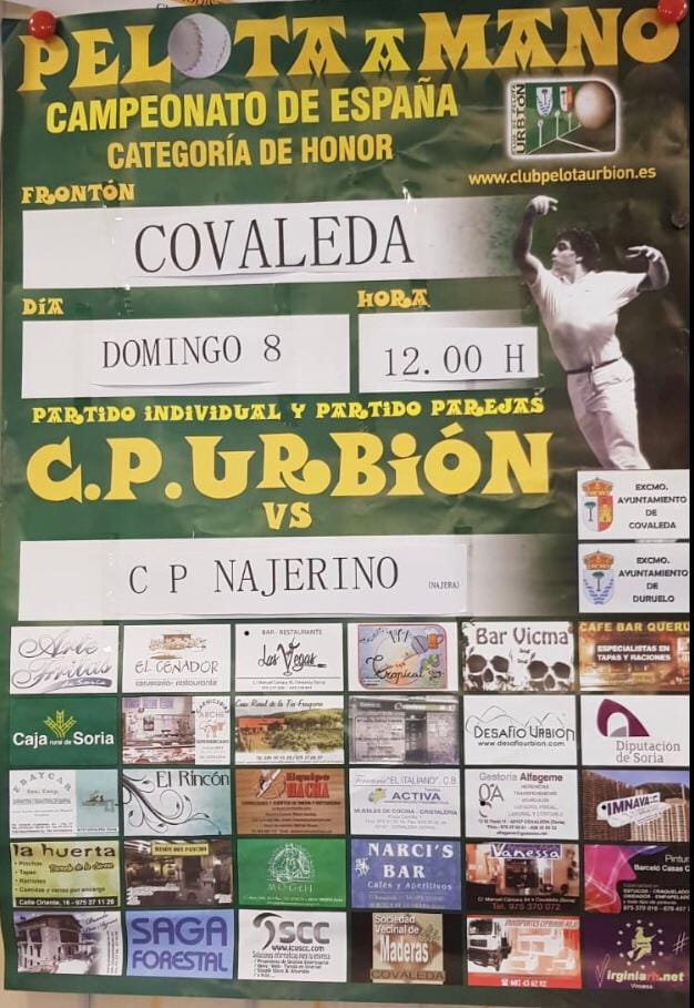 PARTIDOS DEL CLUB DE PELOTA URBION