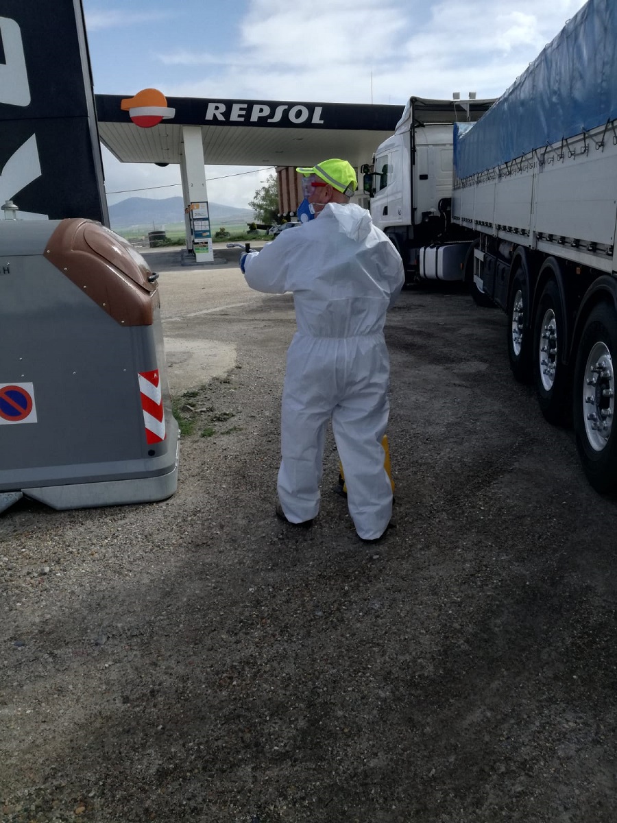 Desinfección del Departamento de Vías y Obras de la Diputación  (9)