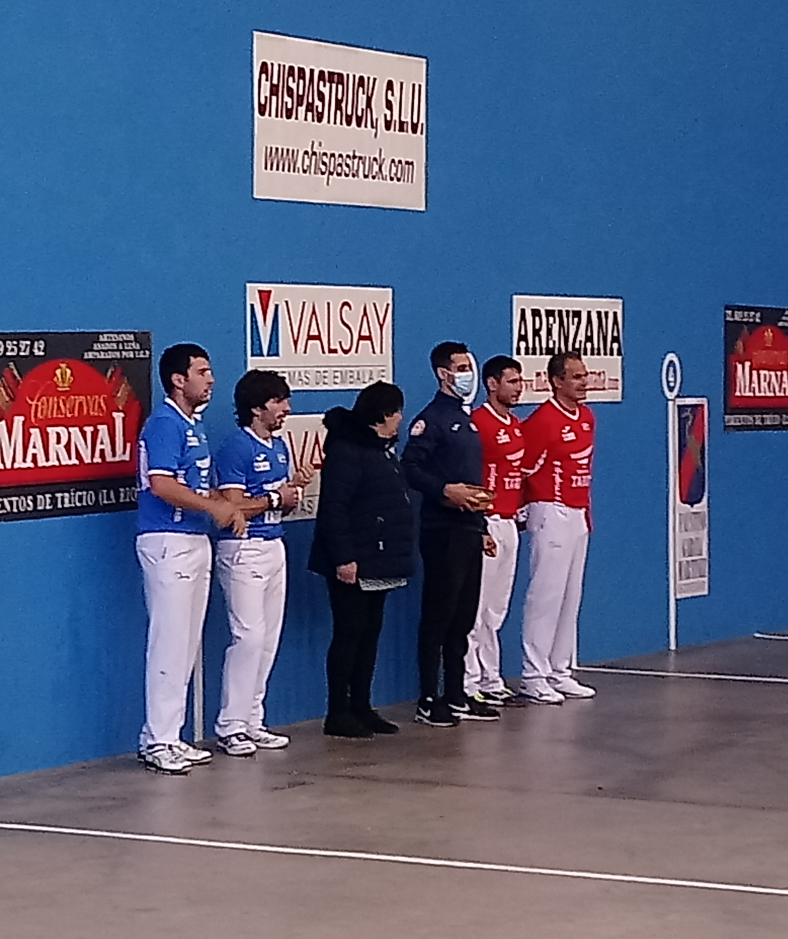 Presentación de las parejas de dobles