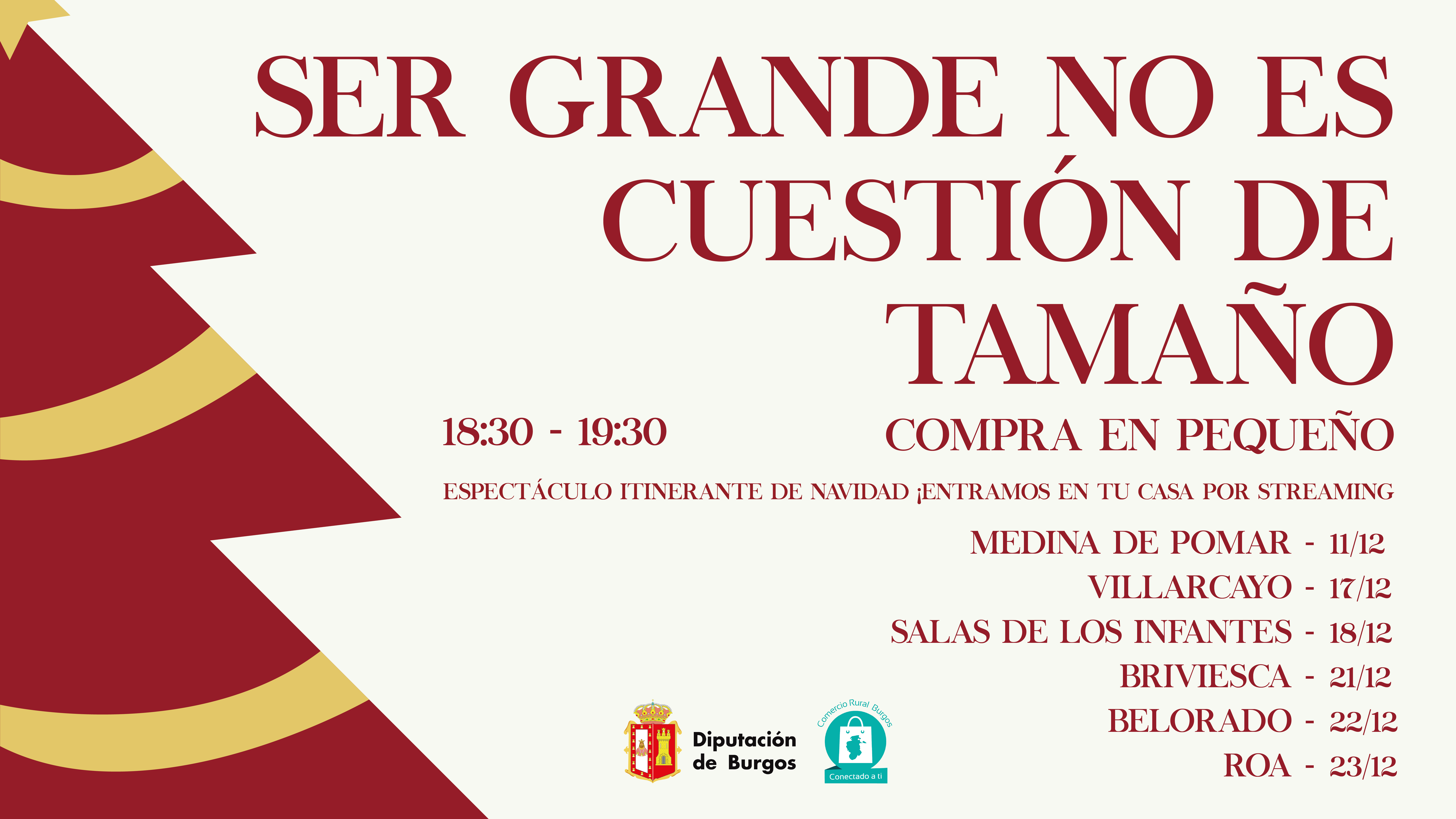 Cartel horizontal -Ser grande no es cuestión de tamaño-