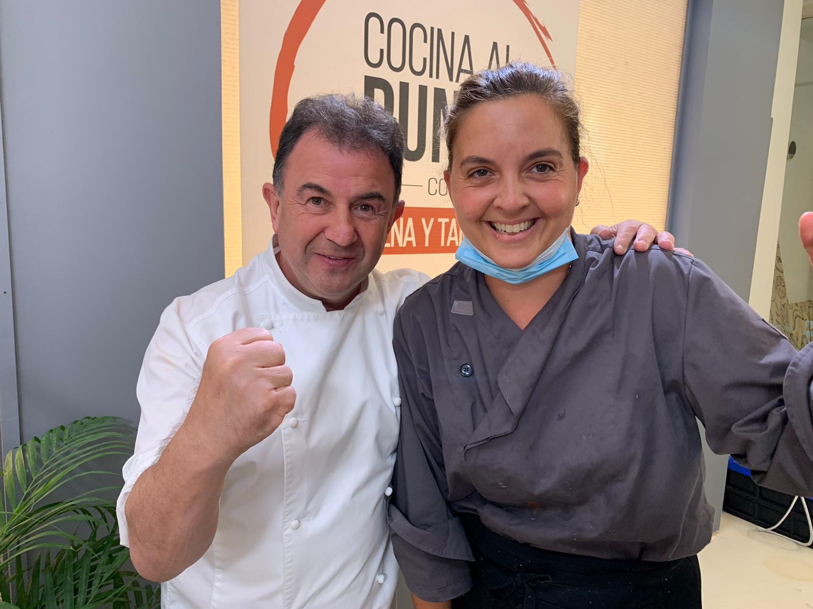 CON MARTÍN BERASATEGUI EN EL POGRAMA DE COCINA AL PUNTO CON TAMARA Y PEÑA